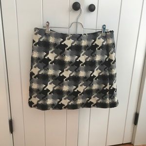 Jcrew wool mini skirt